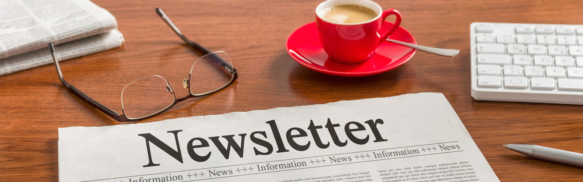 A copy of a newsletter